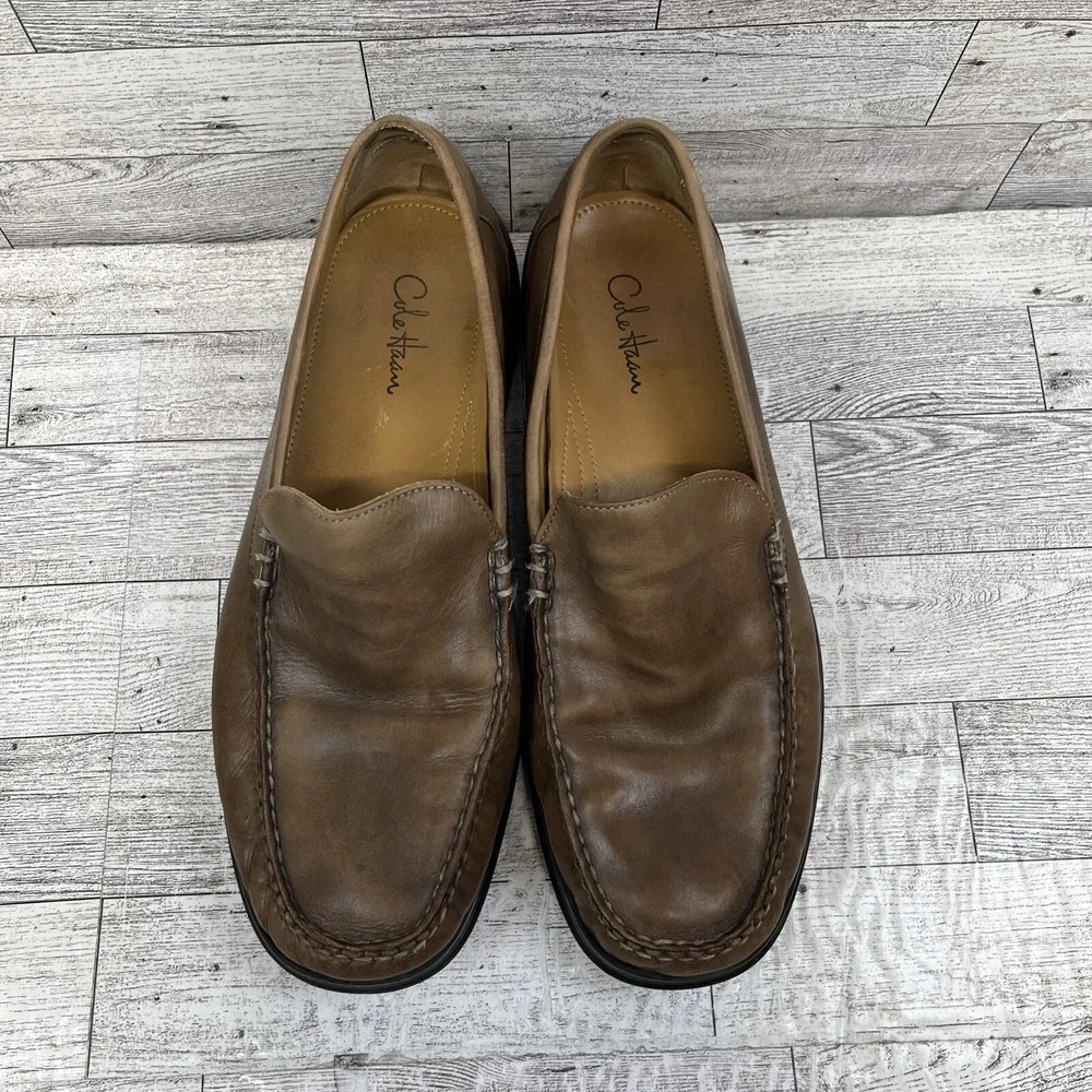 Cole Haan Dempsey Brown Leather Loafer Shoes C05779‎ Men Size 8.5M